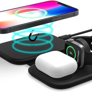 Foldable 3 in 1 Wireless Charging Station