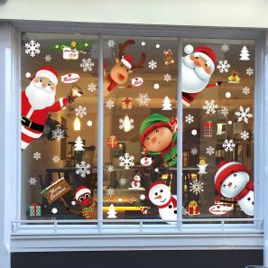 Double-Sided Static Cling Christmas Window Decals