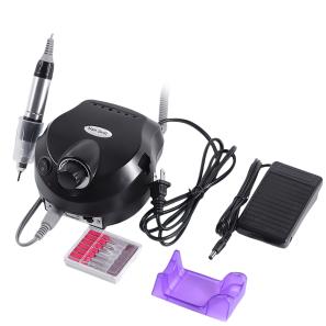 Nail Drill Machine with Foot Pedal and Set of Grinding Bits