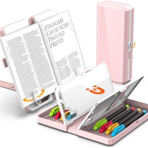 2-In-1 Foldable Pencil Case And Book Reading Stand