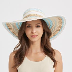 Wide-Brim Straw Hat