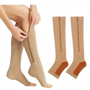 Customizable Zippered Knee-High Socks