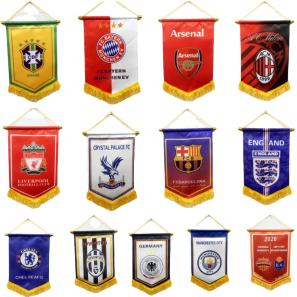 Custom Soccer Club Hanging Flag