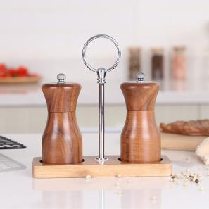 Salt and Pepper Grinder Set with Stand