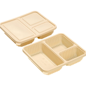 Disposable 3 Compartment Bento Box Containers