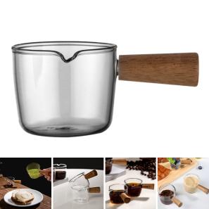 1.69oz V-Shaped Glass Espresso Cup & Creamer Jug