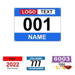 Customized Racing Numbers with Safety Pins