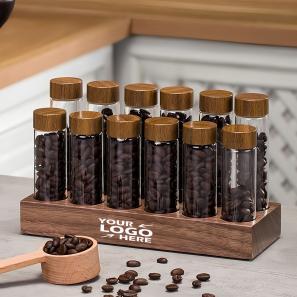 Coffee Beans Storage Container Display Rack