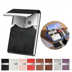 Portable PU Leather Business Card Holder